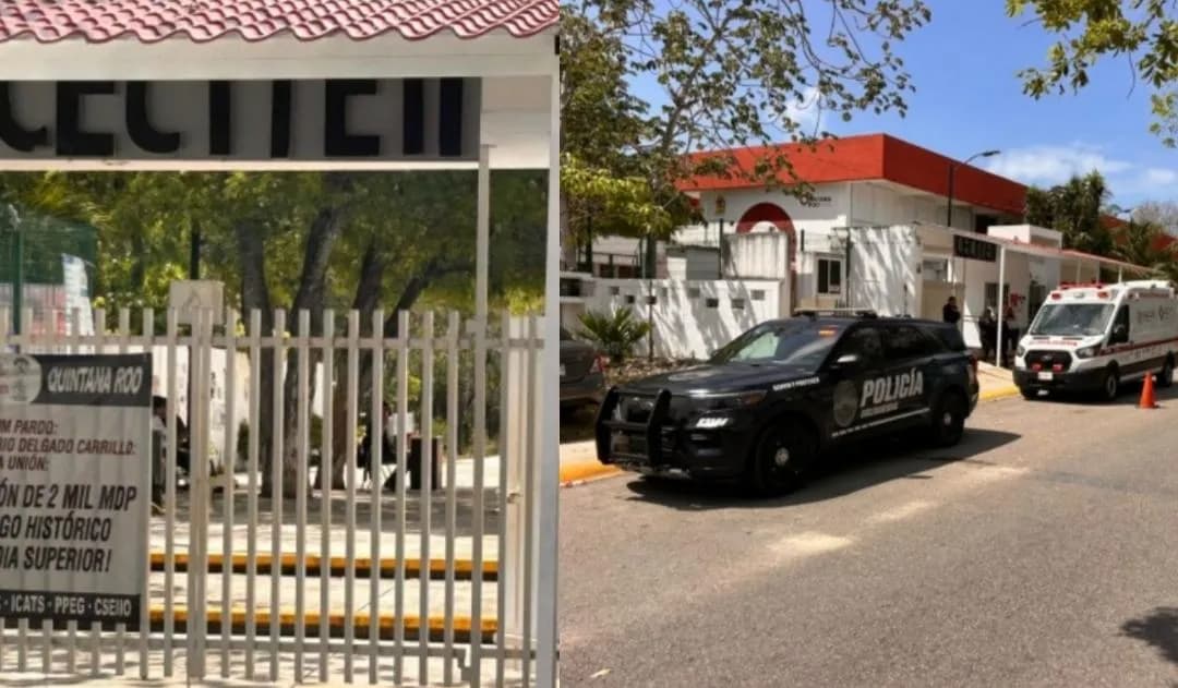 Alumna del Cecyte presuntamente ebria se golpea la cabeza en Playa del Carmen.