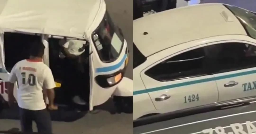 Chafirete de Playa del Carmen golpea con bate a mototaxista adulto mayor.