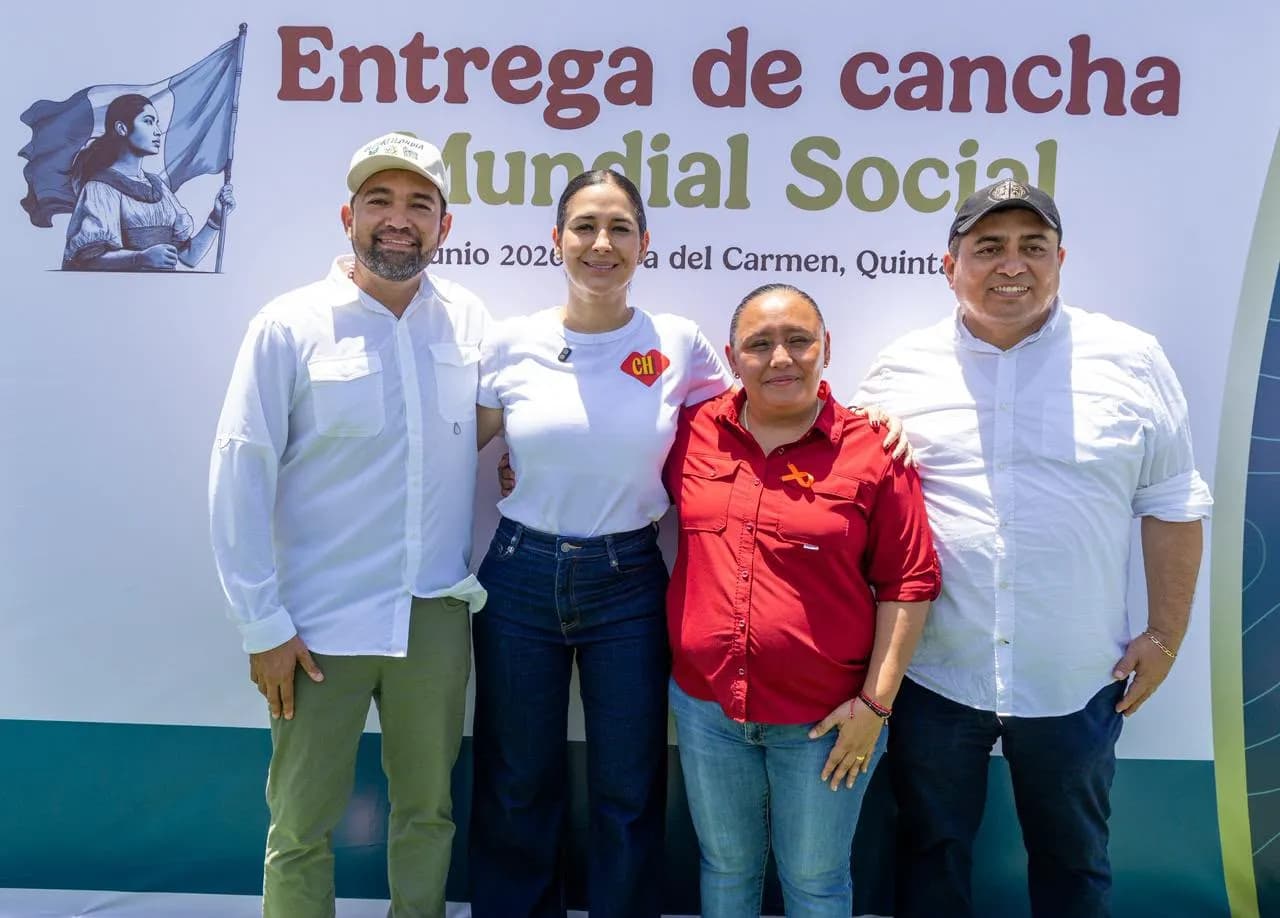 Playa del Carmen inaugura 9 canchas deportivas como parte del Mundial Social 2026